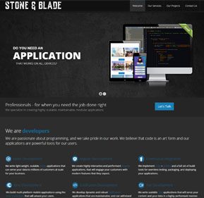 Stone and Blade website